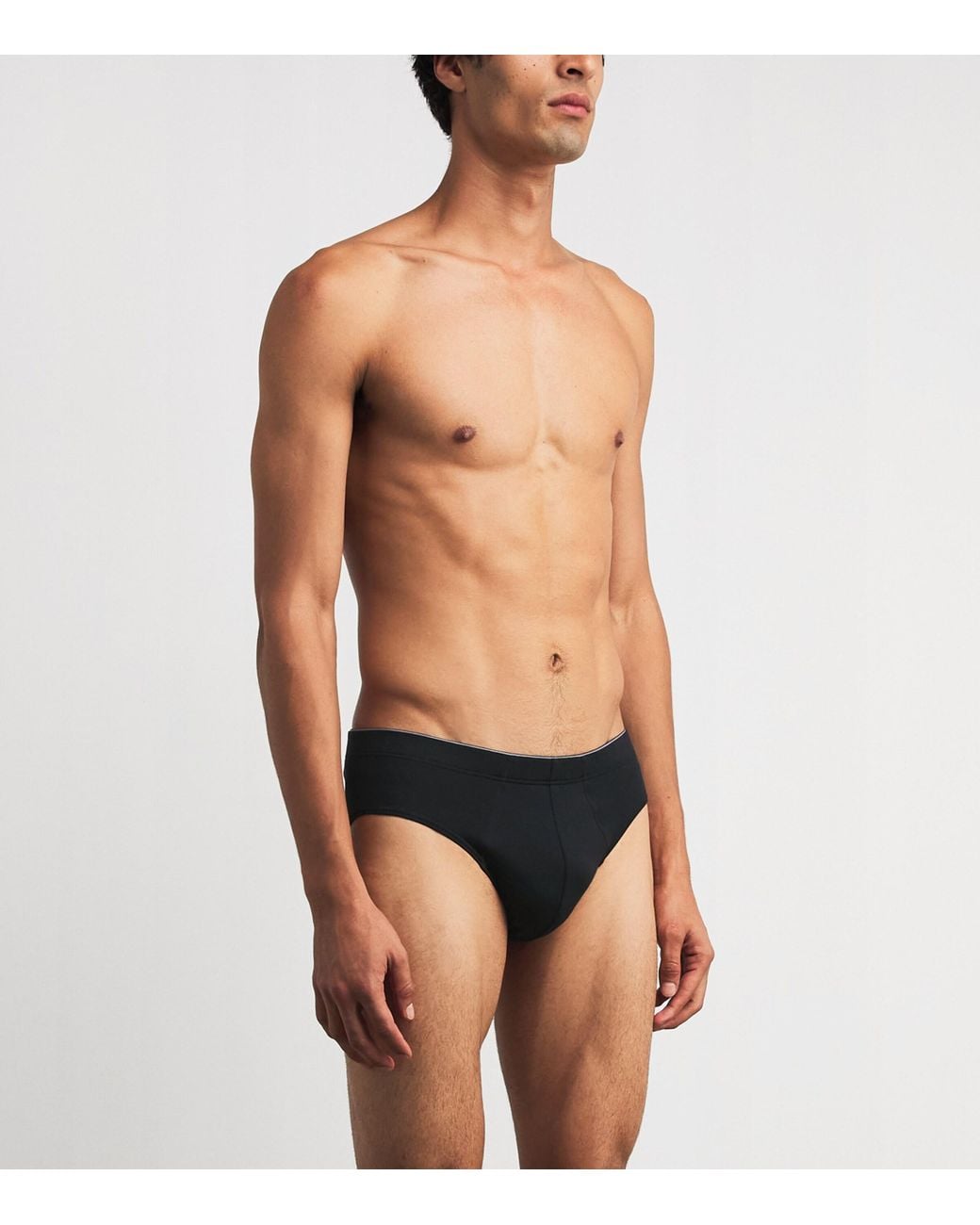 Hanro Black Cotton Superior Briefs for men