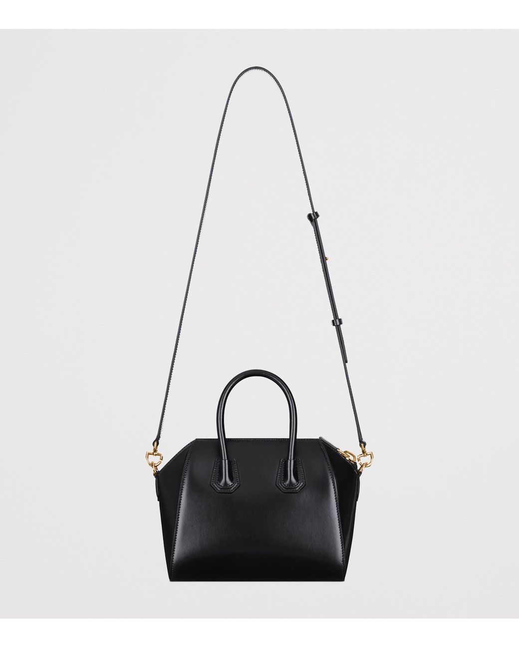 Givenchy Black Mini Leather Antigona Top-Handle Bag
