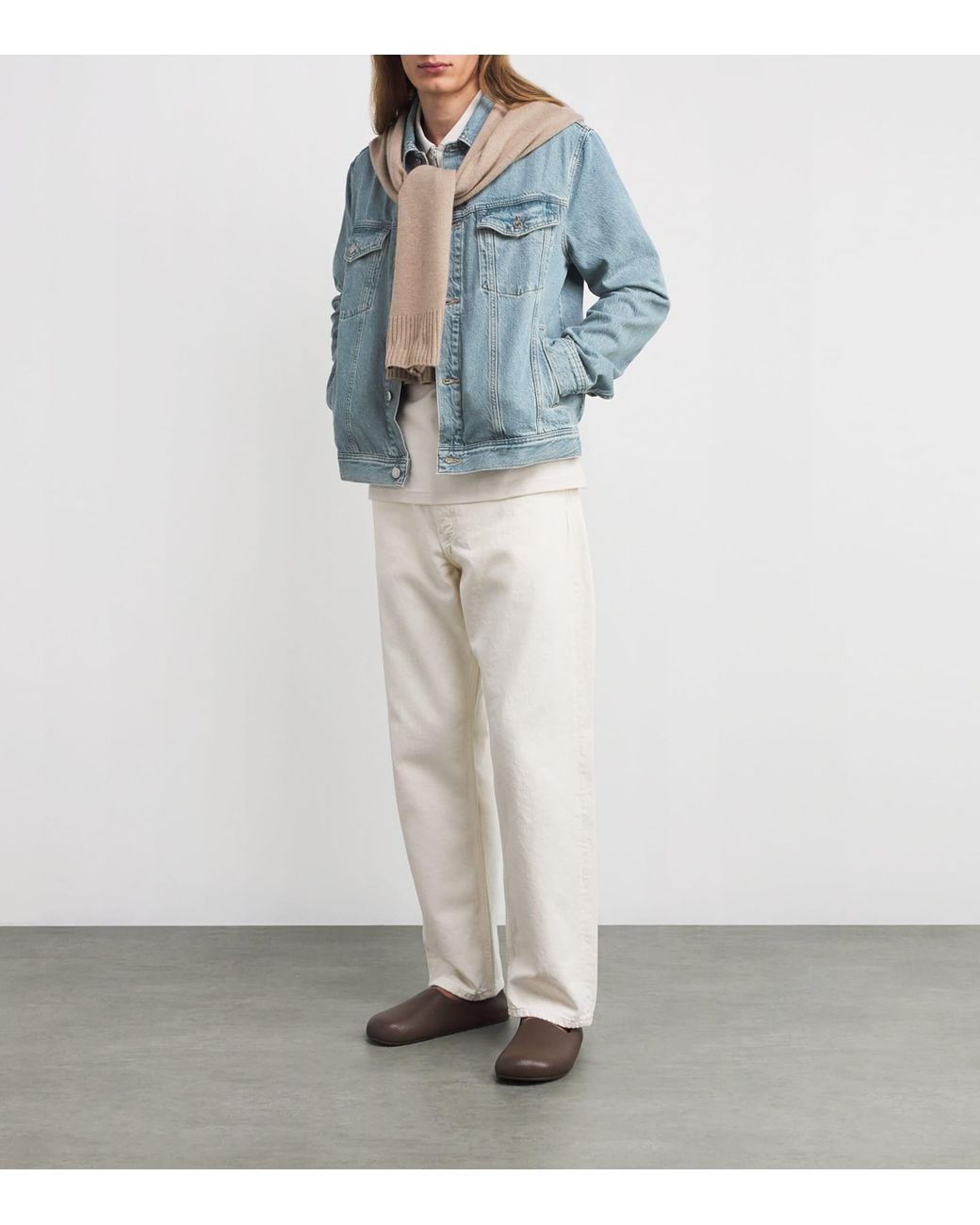 Samsøe & Samsøe Blue Organic Cotton Denim Jacket for men