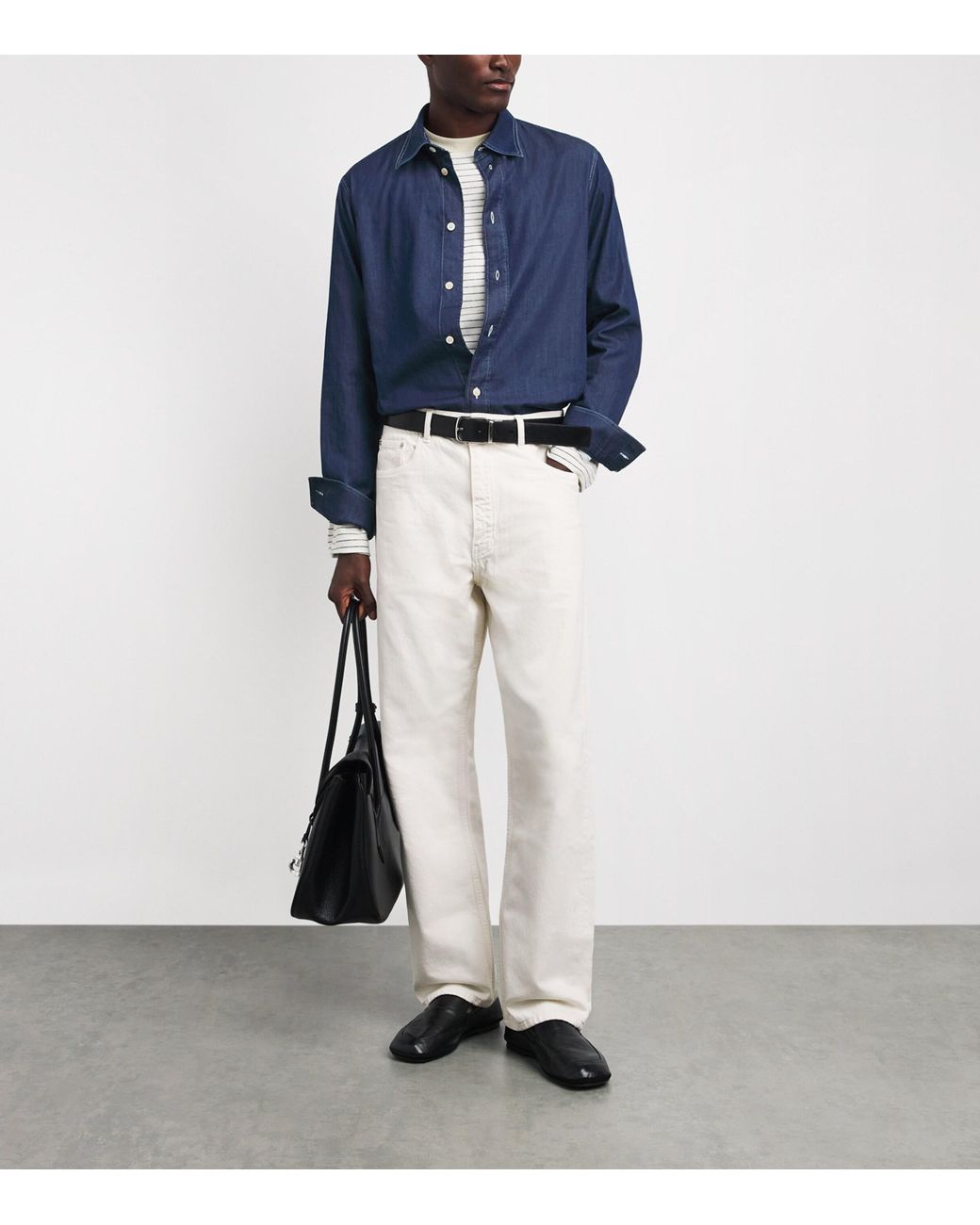 NN07 Blue Colby Denim Shirt for men