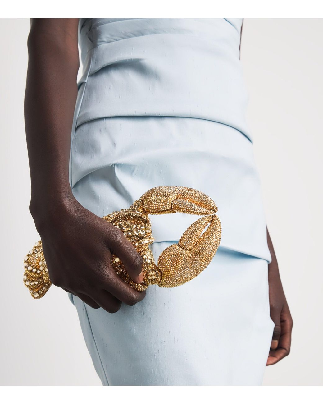 Judith Leiber Metallic Lobster Sheldon Clutch Bag