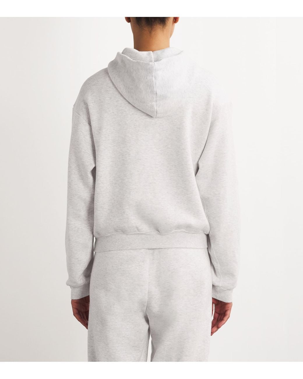 Skims White Fleece Classic Hoodie