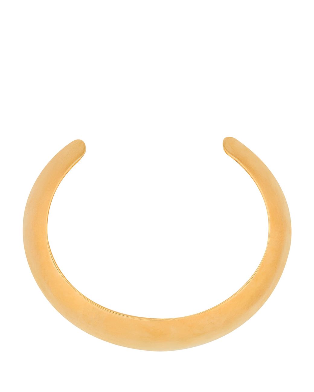 Saint Laurent Metallic Brass Torque Cuff