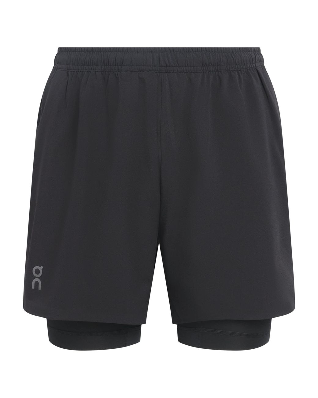On Shoes Gray 2-In-1 Train Shorts for men