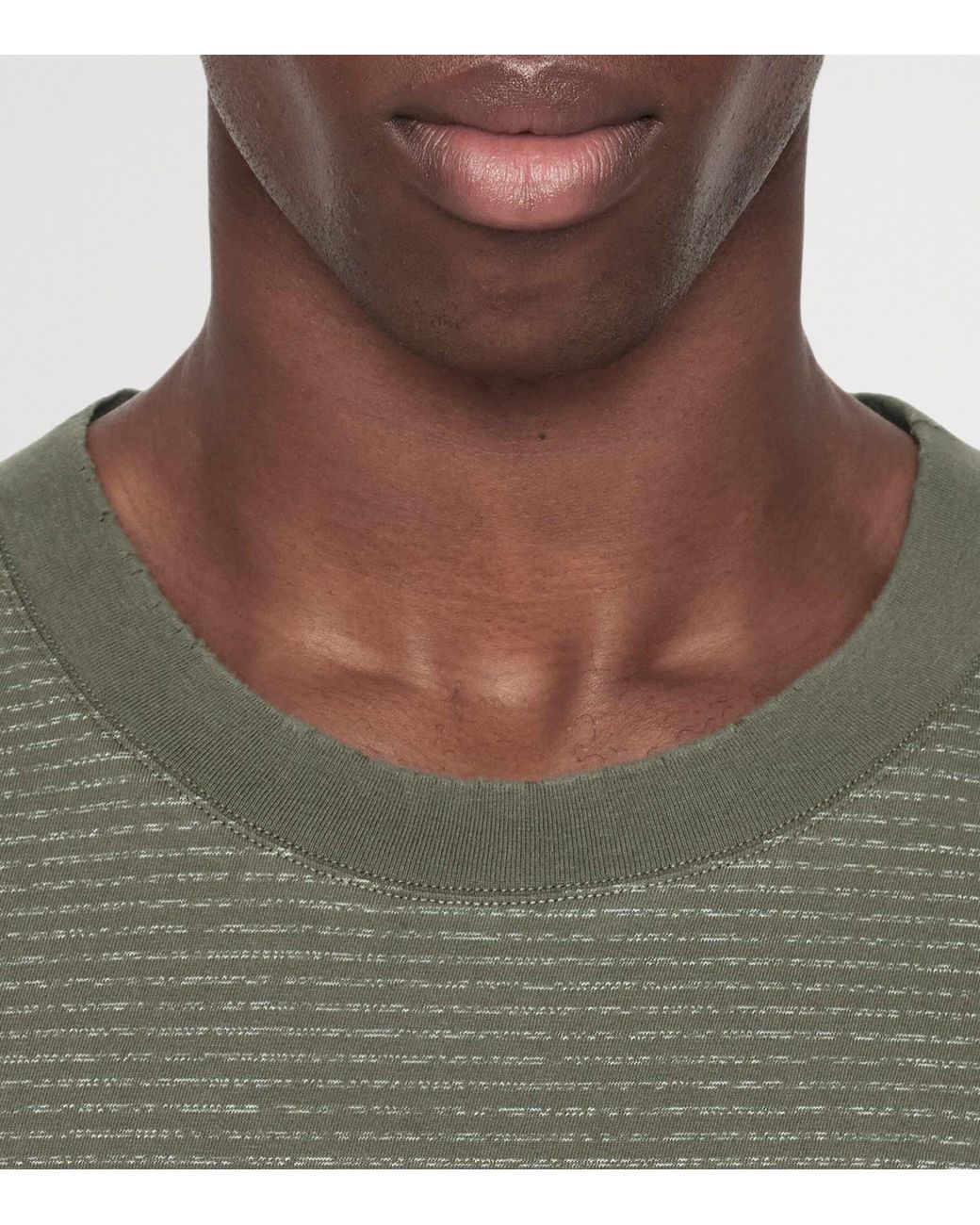 AllSaints Green Axel Crew-Neck T-Shirt for men