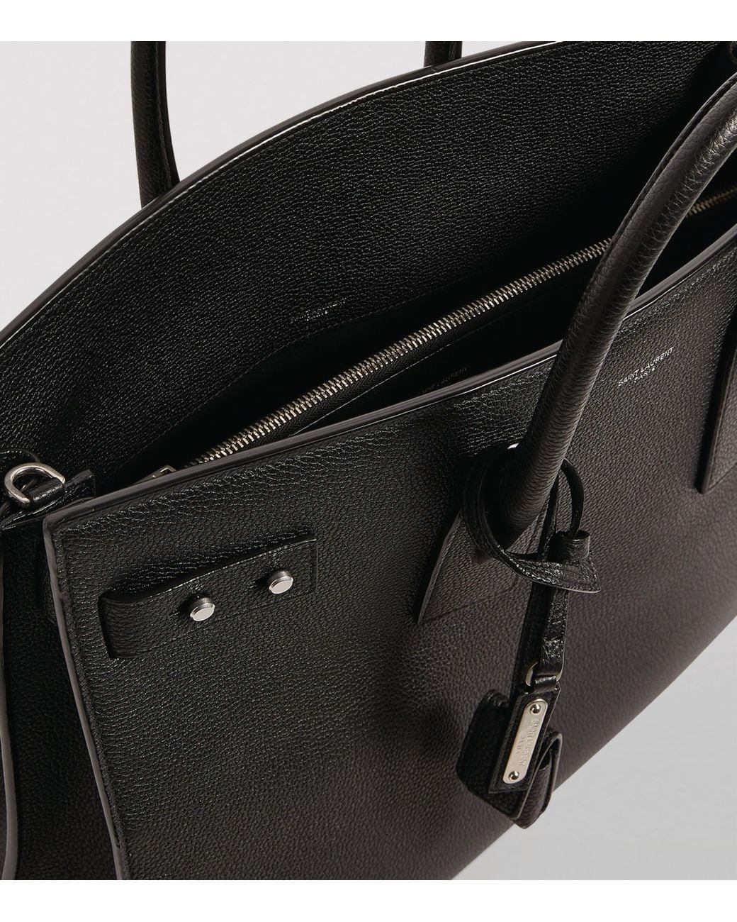 Saint Laurent Black Large Sac De Jour Tote Bag for men