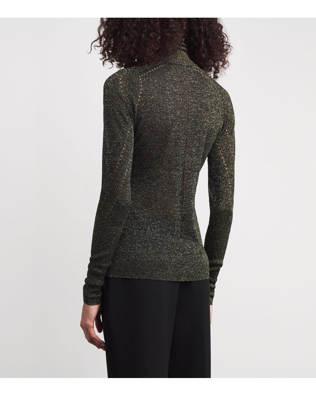 Joseph Black Metallic Lurex Leblanc Sweater