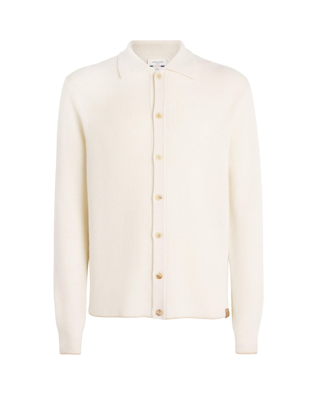 Jacob Cohen White Cashmere Collared Cardigan for men