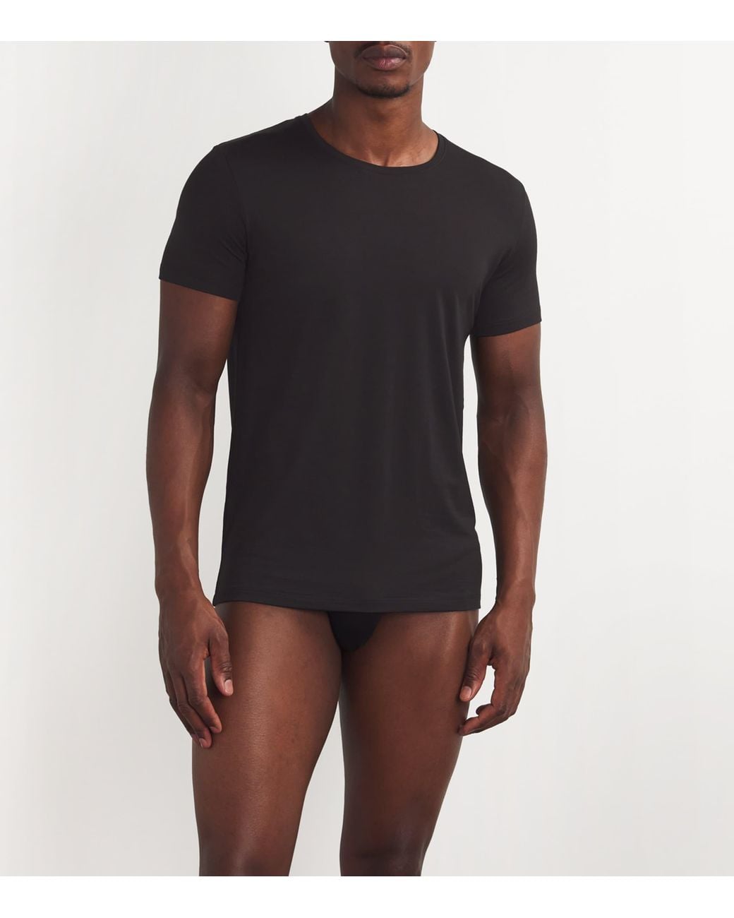 Falke Black Wool-Blend Daily Climawool T-Shirt for men