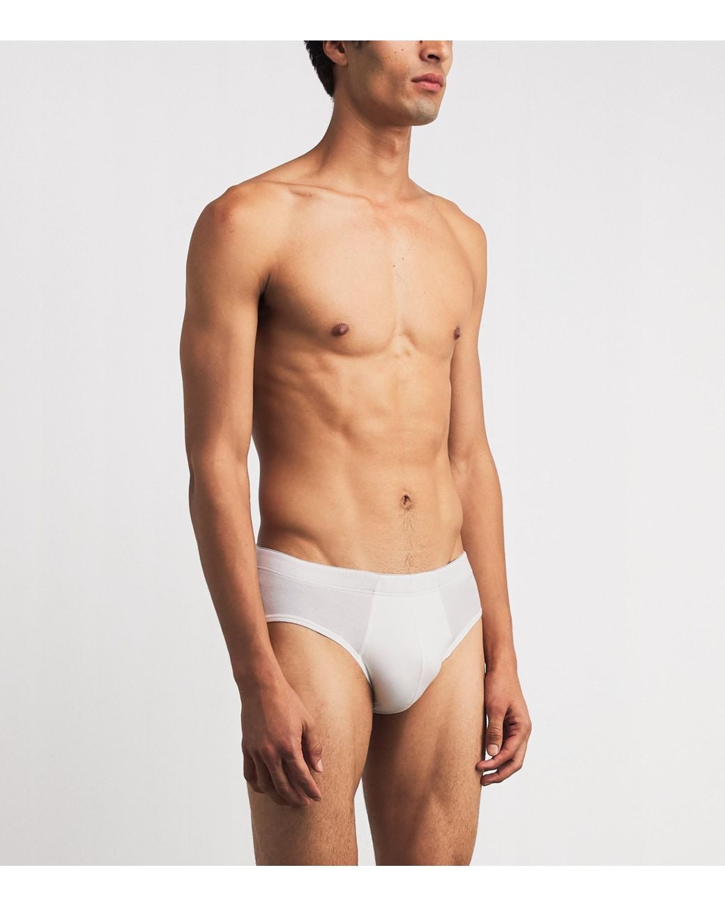 Hanro White Cotton Superior Briefs for men