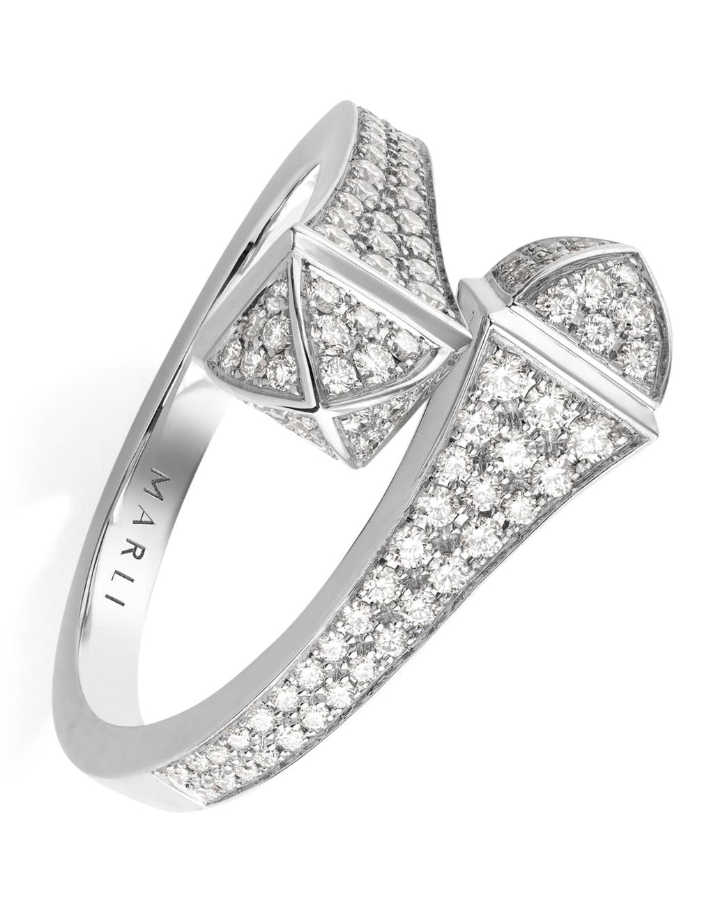 Marli New York White Midi And Diamond Cleo Ring