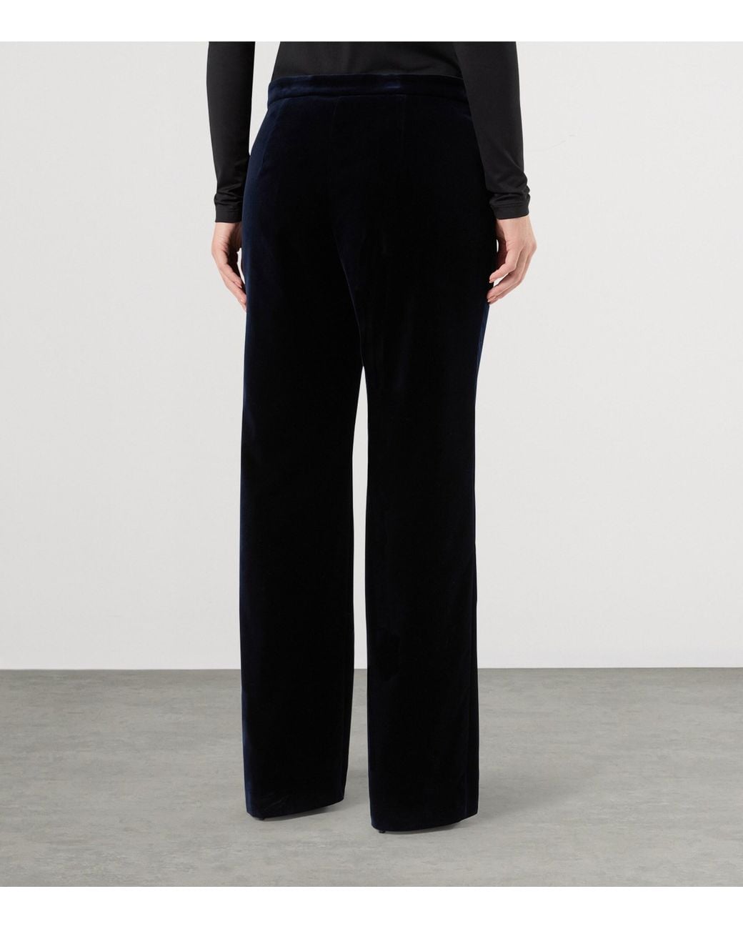 Marina Rinaldi Black Velvet Trousers