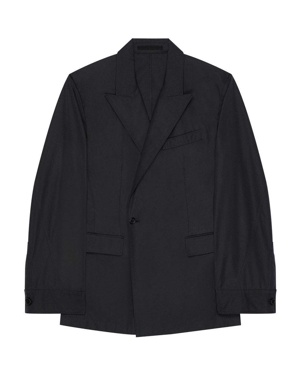 Givenchy Black Cotton Couture Seam Blazer for men