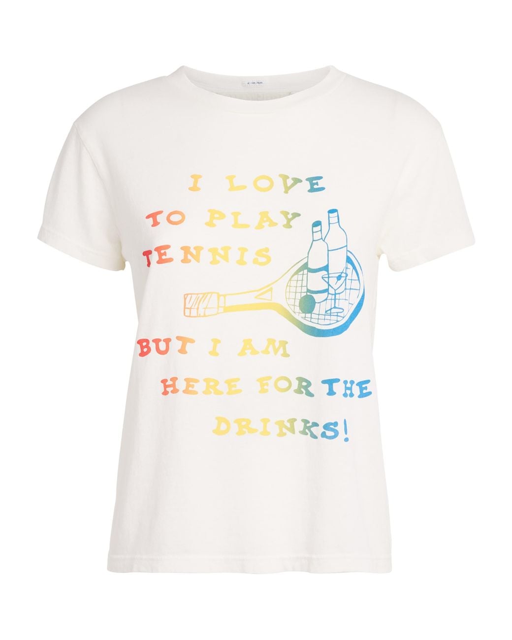 Mother White Cotton The Boxy Goodie Goodie T-Shirt