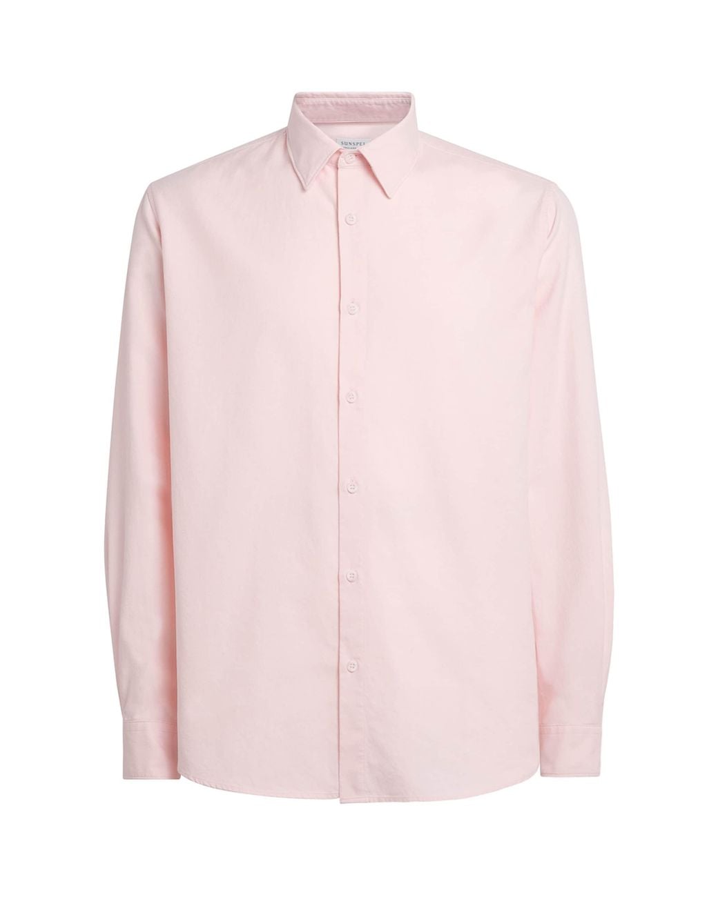 Sunspel Pink Cotton Oxford Shirt for men