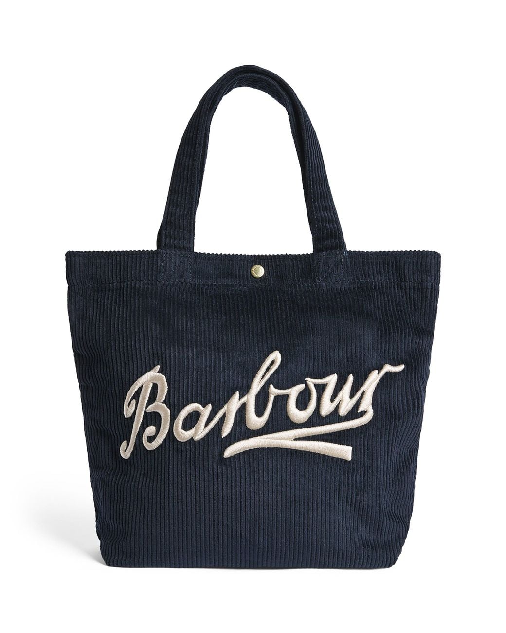 Barbour Black Mini Corduroy Carrick Tote Bag