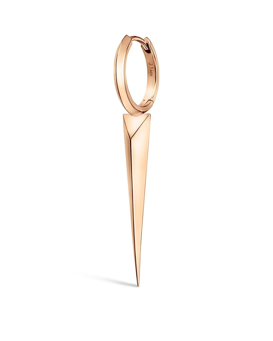 Maria Tash White Faceted Grand Spike Hoop Earring
