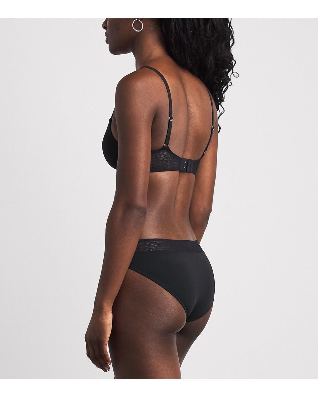 Wolford Black Geo Lace Bikini Briefs
