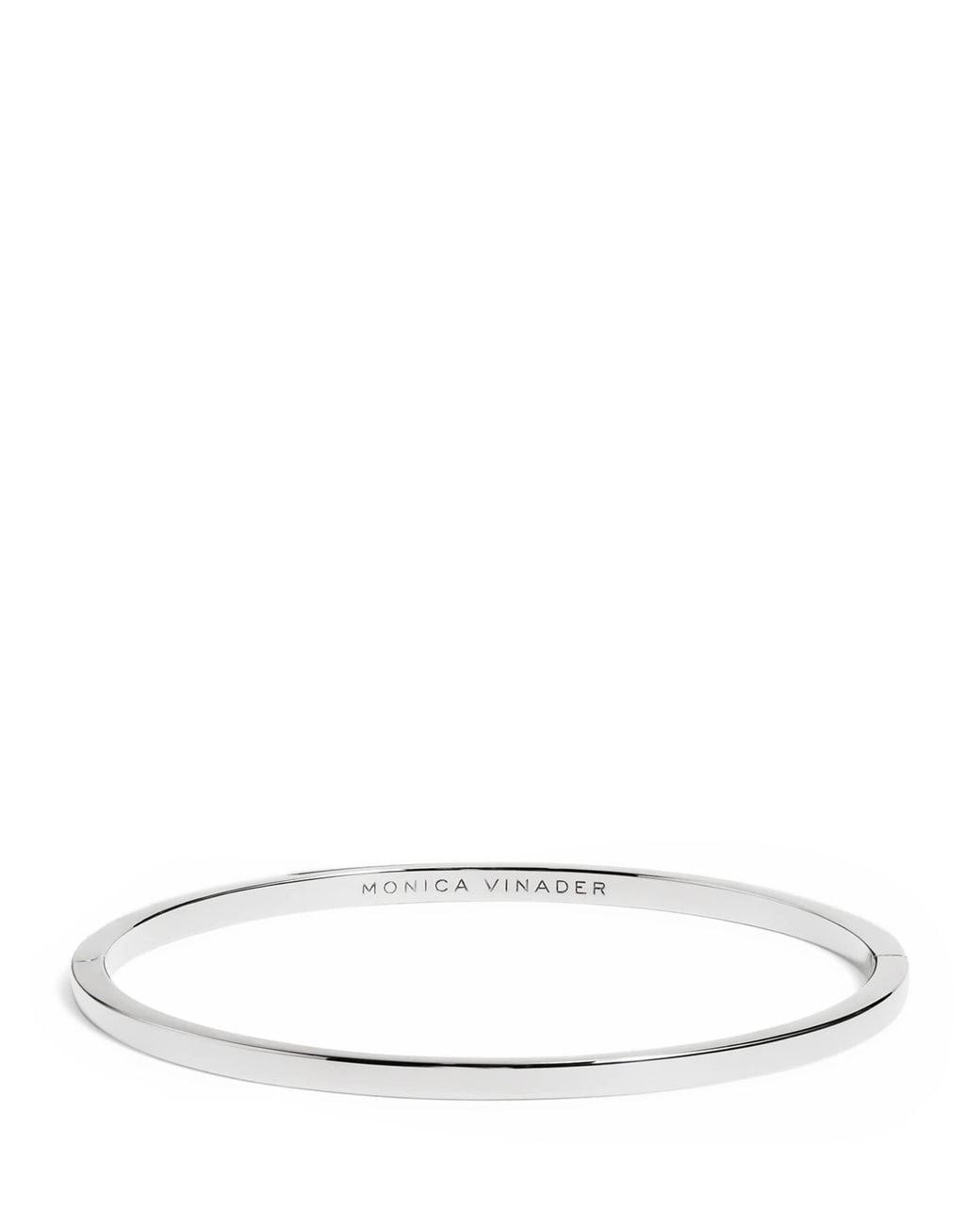Monica Vinader White Sterling Essential Slim Bangle