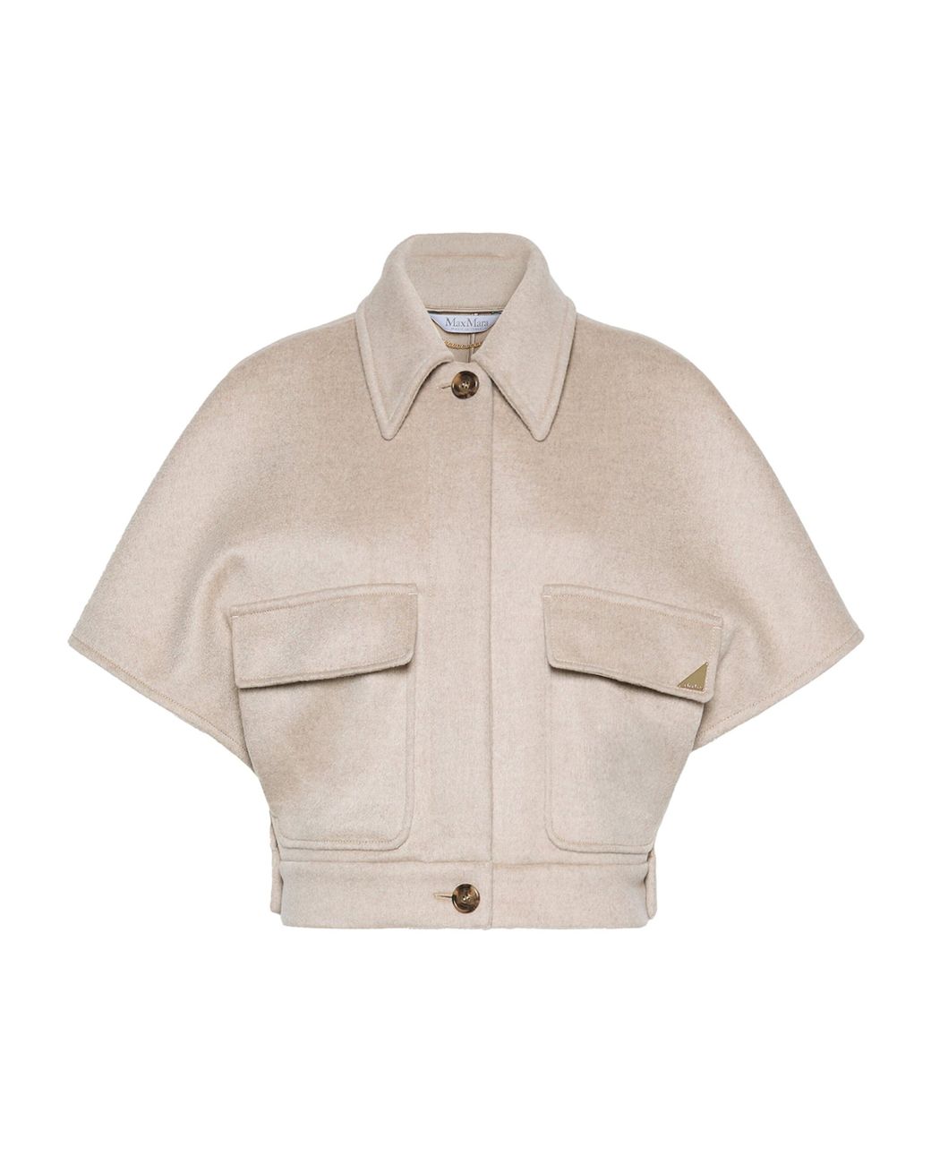 Max Mara Natural Cashmere Cape Jacket