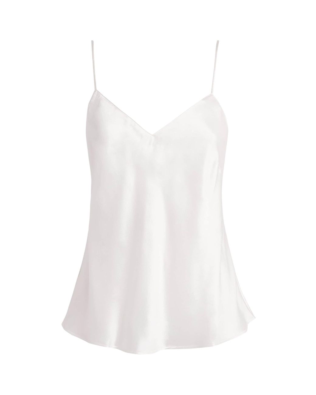 Simone Perele White Silk Love Me Camisole