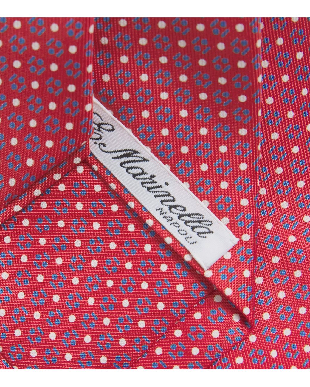 E.MARINELLA Pink Silk Geometric Tie for men