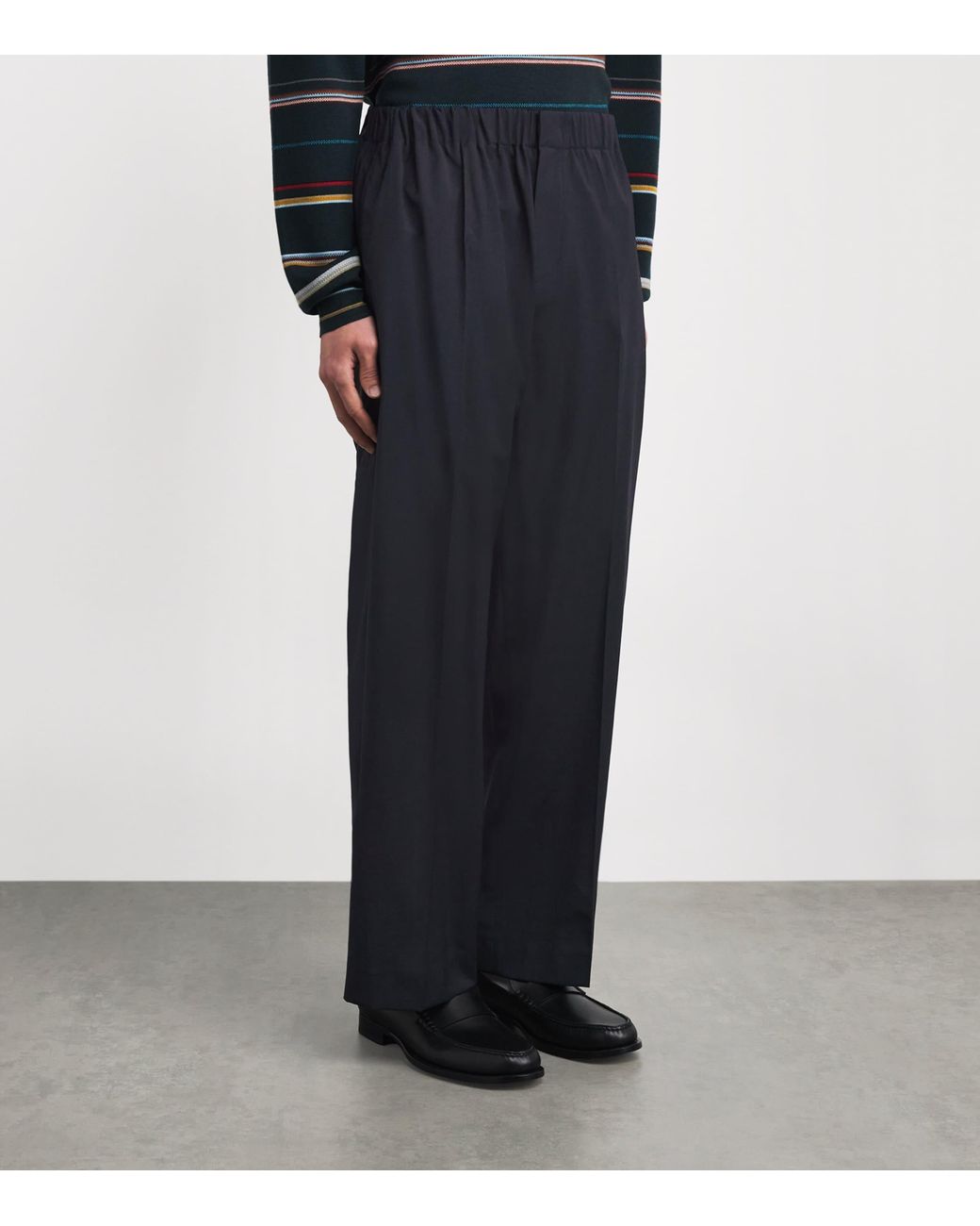 Sandro Blue Wide-Leg Trousers for men