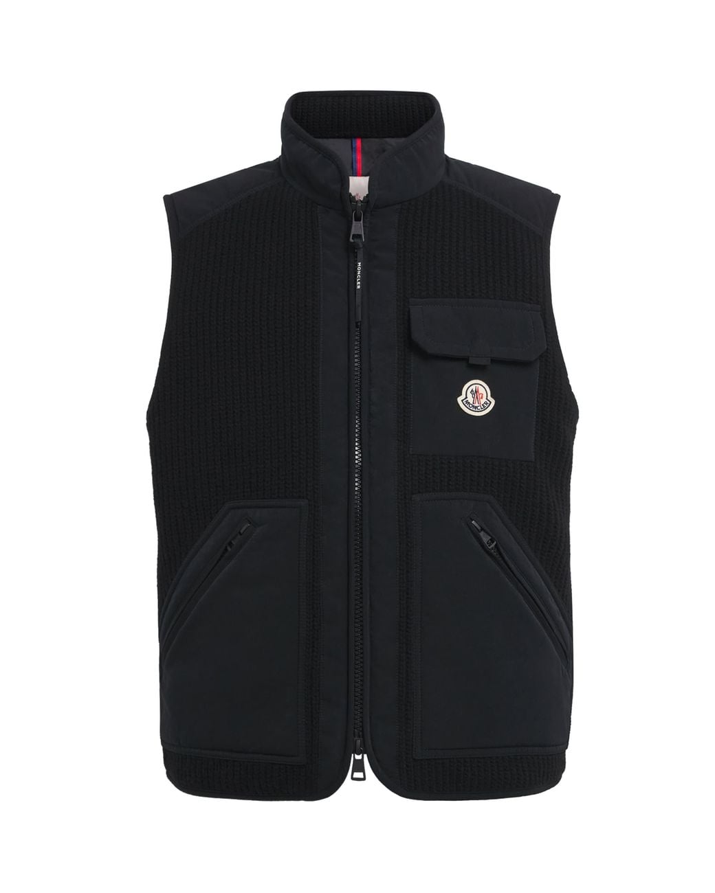 Moncler Black Down-Padded Lenevra Gilet for men