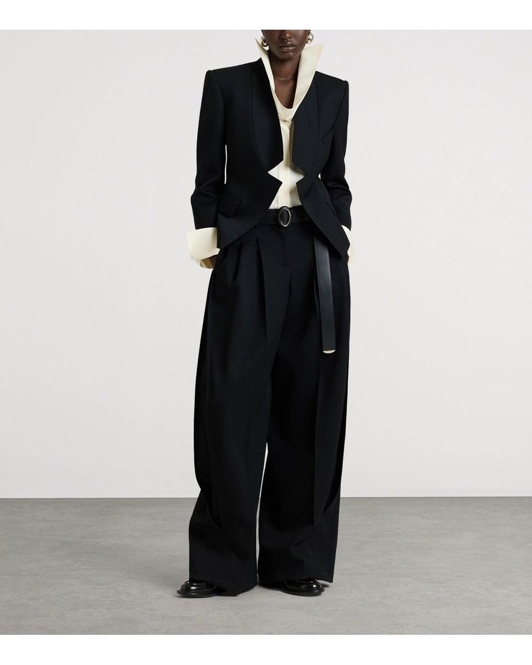 Givenchy Black Wool Reverse Blazer