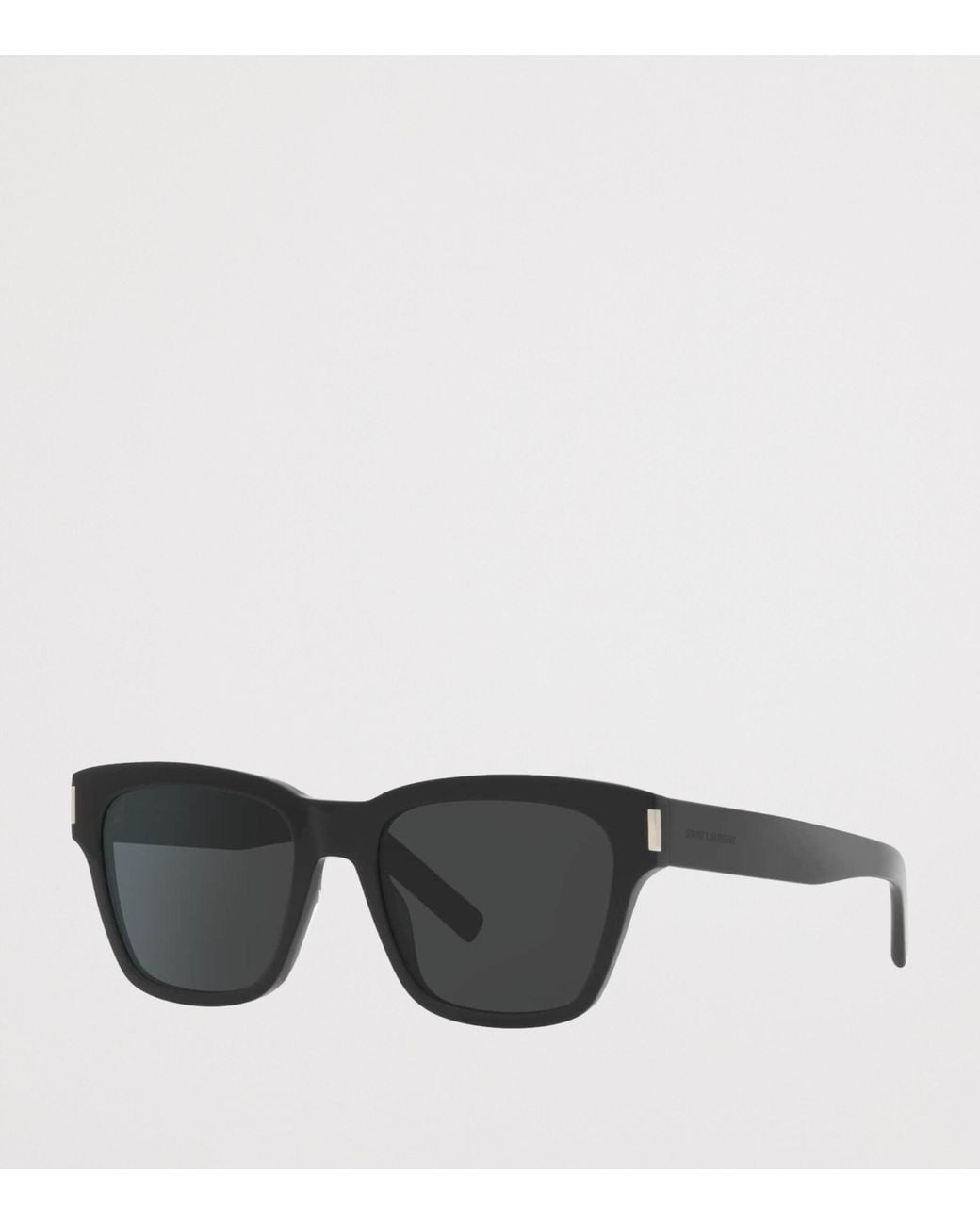 Saint Laurent Black Acetate Pillow Rectangle Sunglasses