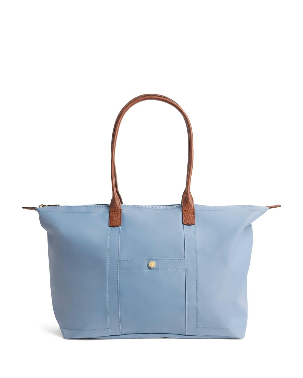 Harrods Blue Medium Nylon Tote Bag