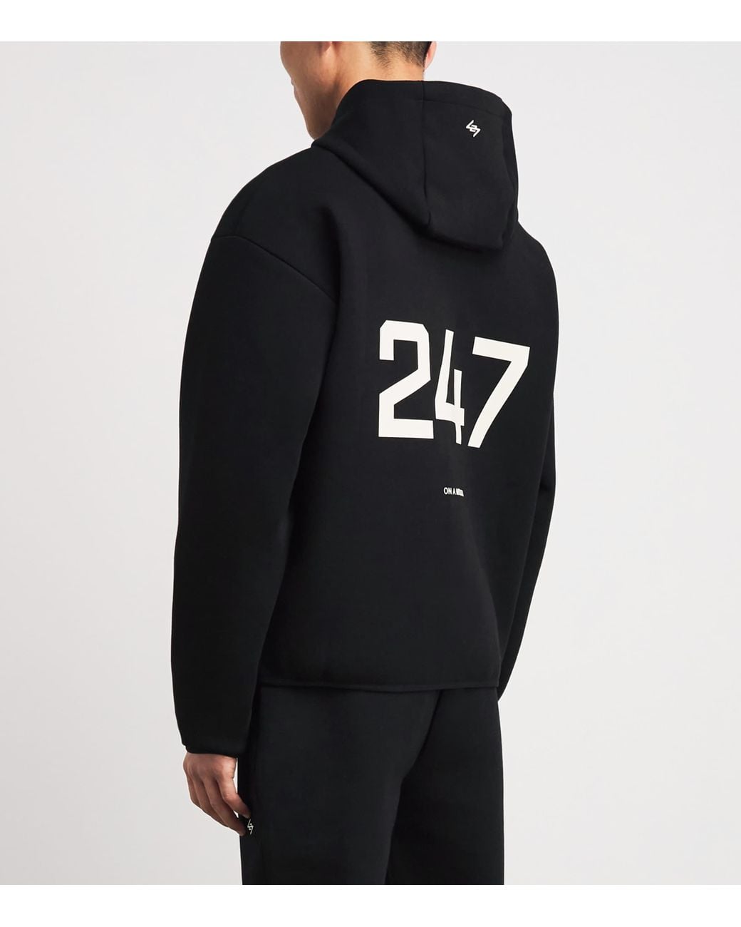 REPRESENT 247 Black 247 Numbers Zip-Up Hoodie for men