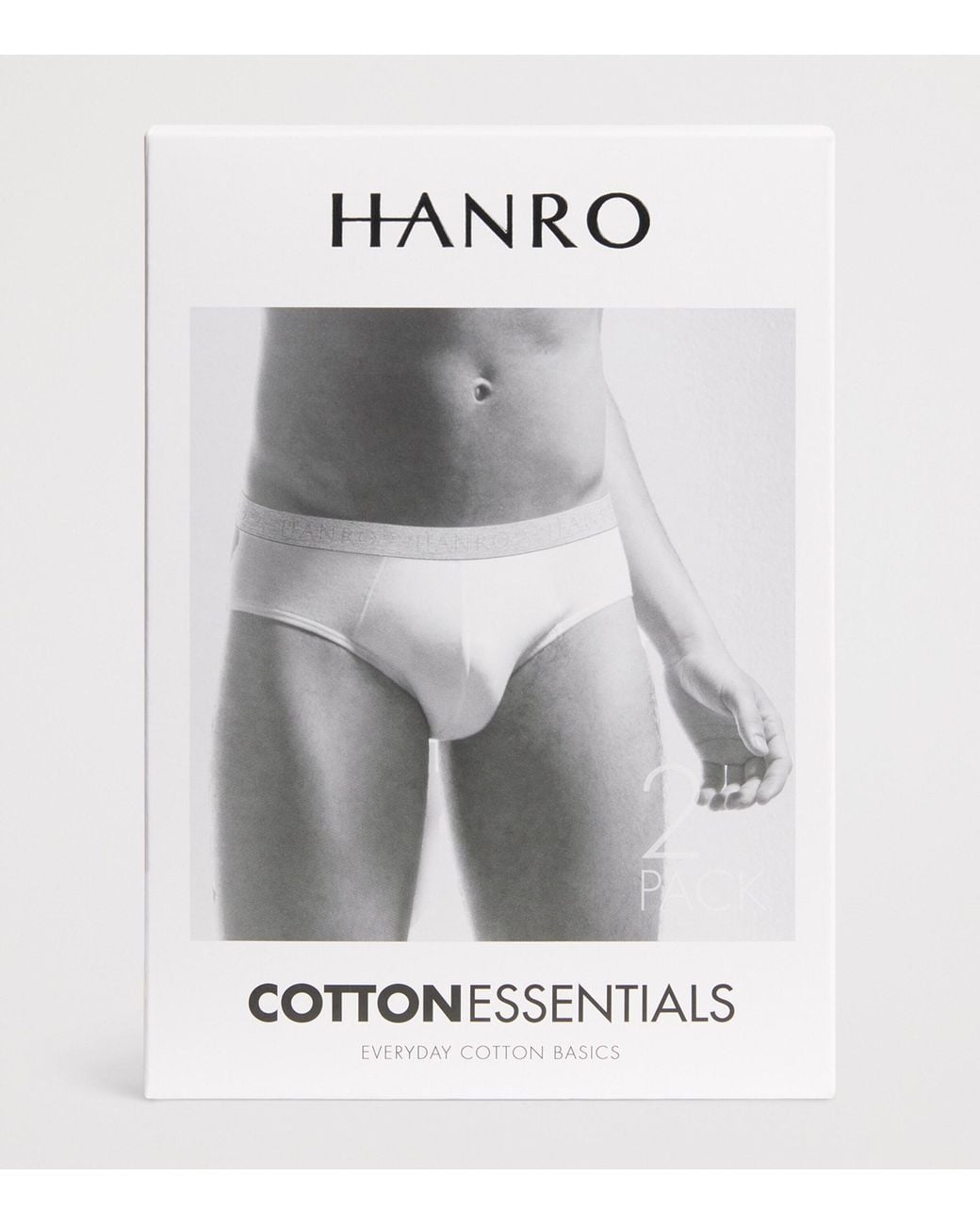 Hanro Gray Cotton-Blend Essentials Briefs for men