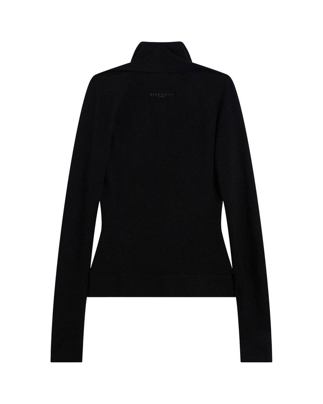 Givenchy Black Wool Draped Sweater