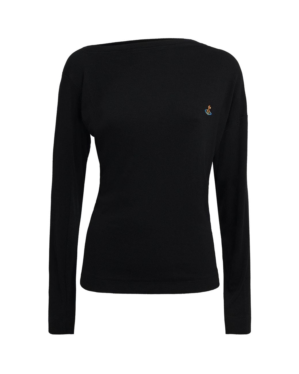 Vivienne Westwood Black Ribbed Hebo Long-Sleeve T-Shirt