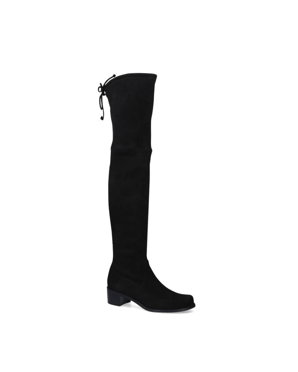 Stuart Weitzman Black Suede Midland Over-The-Knee Boots