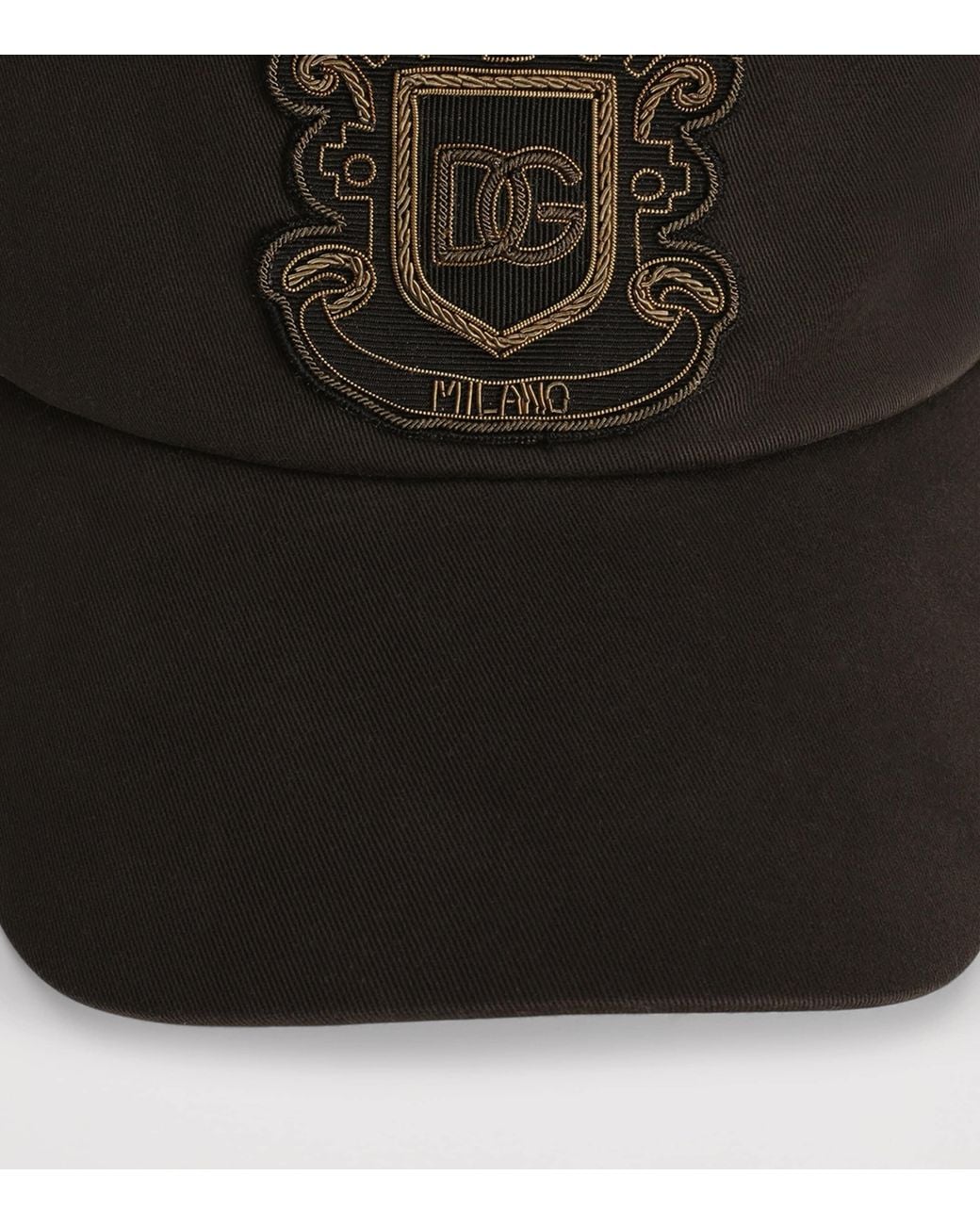 Dolce & Gabbana Brown Appliqué Baseball Cap for men
