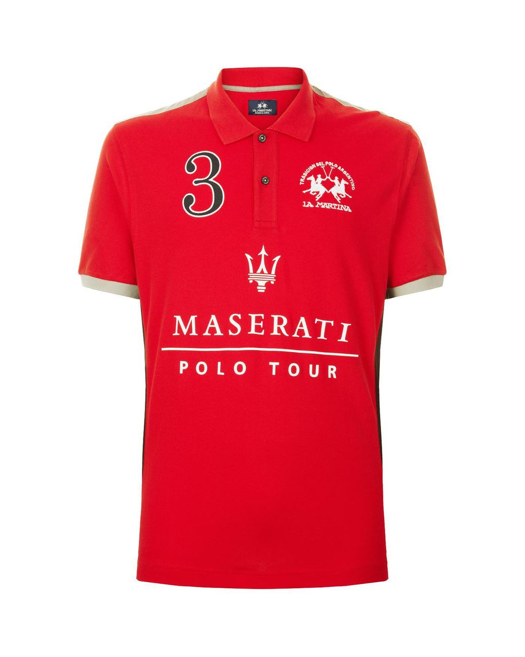 Verbonden zuiger atomair La Martina Maserati Polo Shirt in Red for Men | Lyst