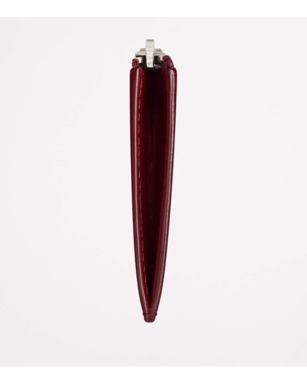 Saint Laurent Red Patent Leather Zipped Coin And Card Holder for men