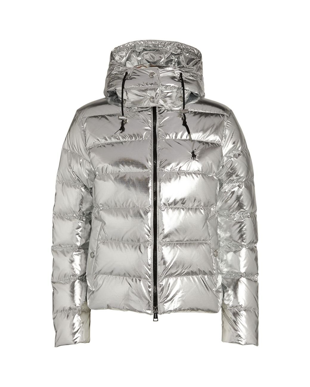 Polo Ralph Lauren Synthetic Metallic Puffer Jacket - Lyst