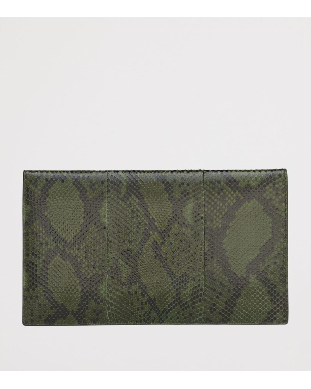 Saint Laurent Green Large Envelope Cassandre Pouch