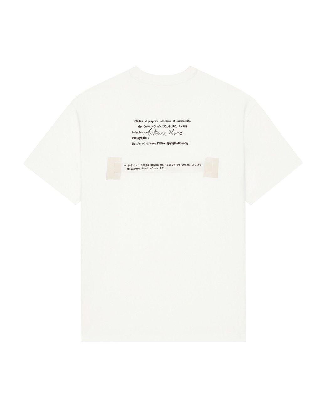 Givenchy White Cotton Logo T-Shirt for men