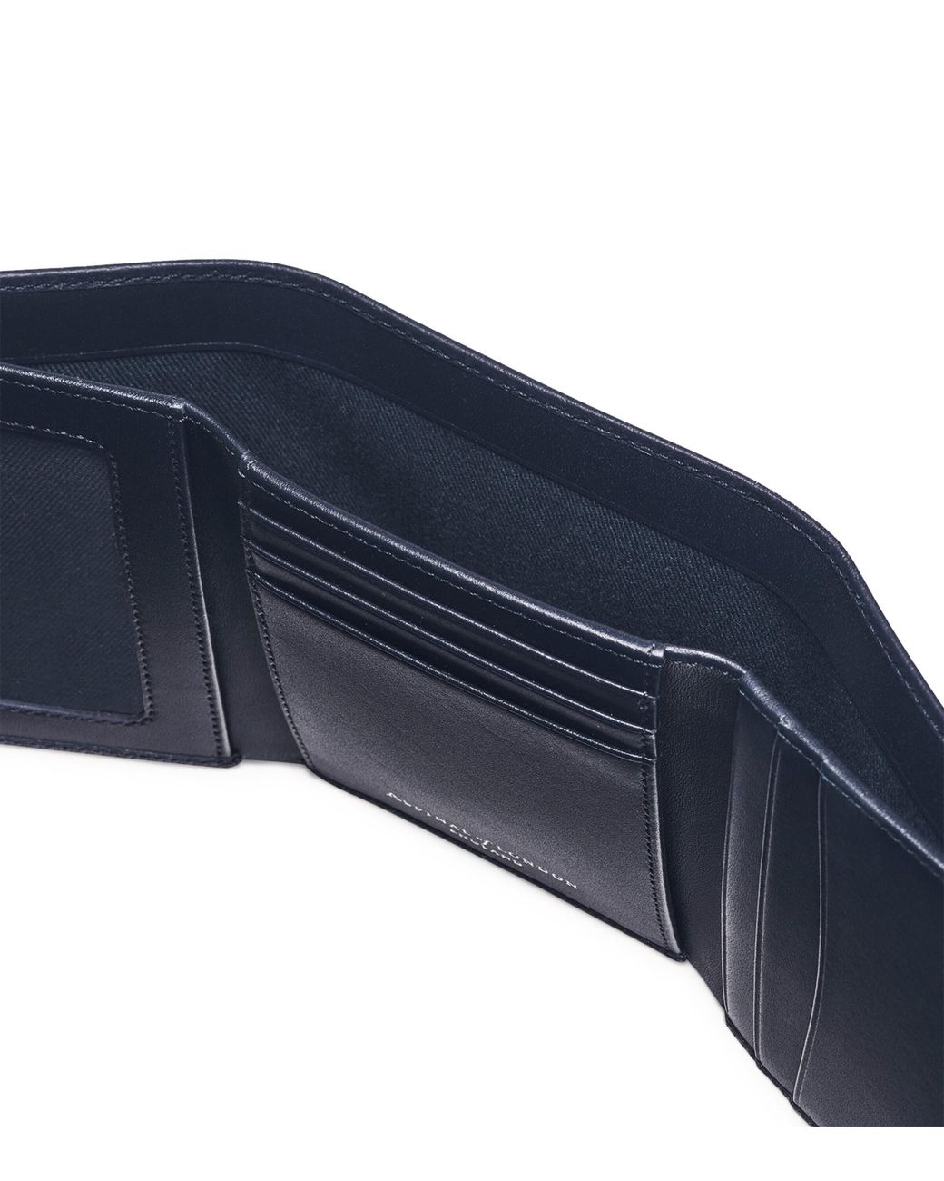 Aspinal Blue Leather Wallet for men