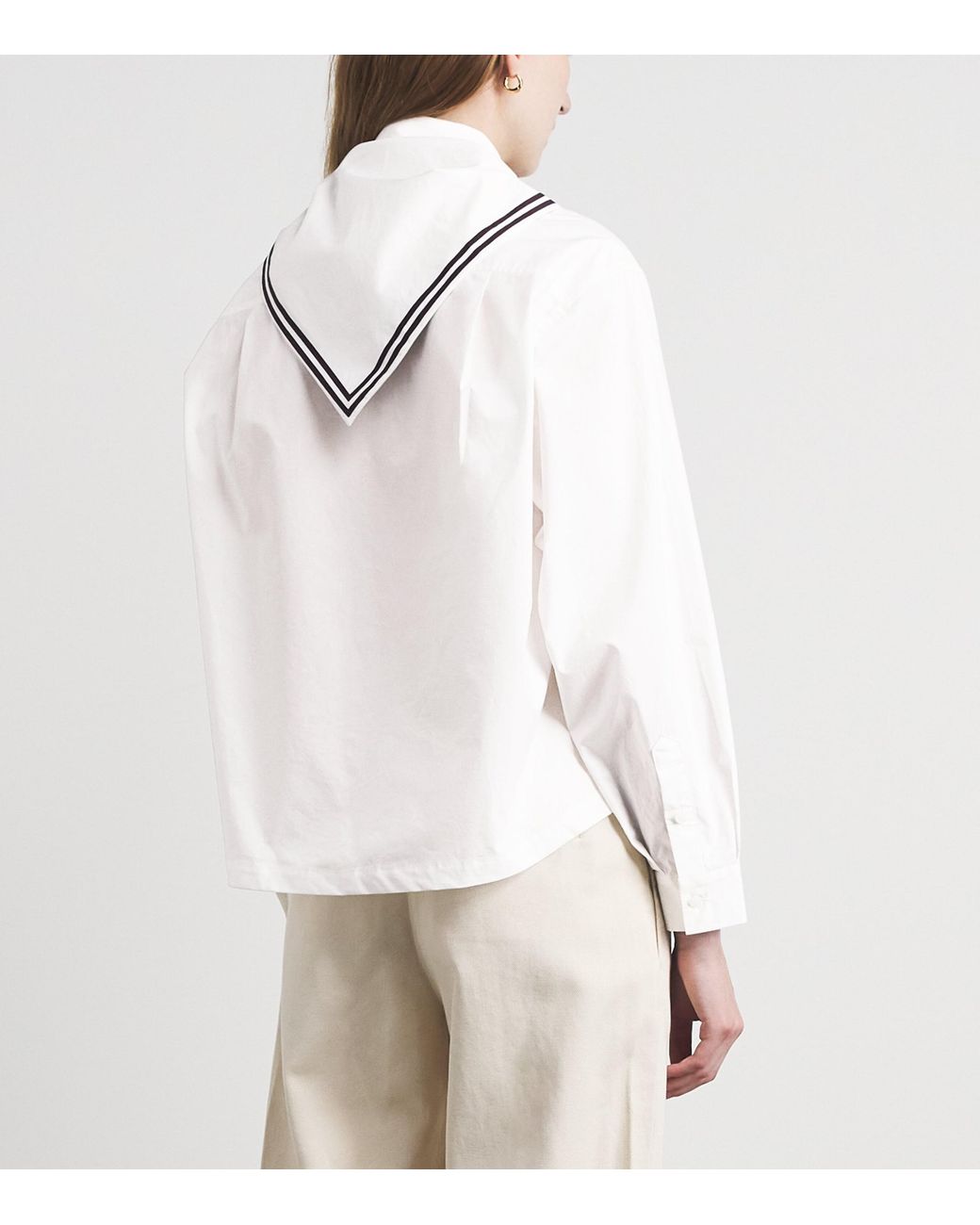 Claudie Pierlot White Cotton Sailor Shirt