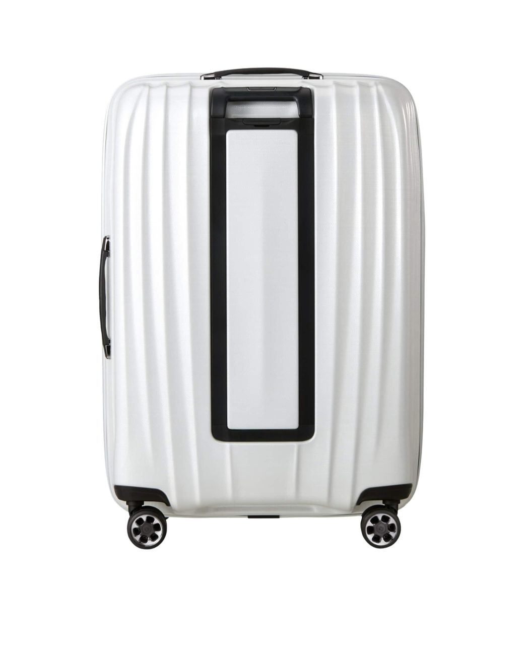 Samsonite White Nexis Expandable Spinner Suitcase