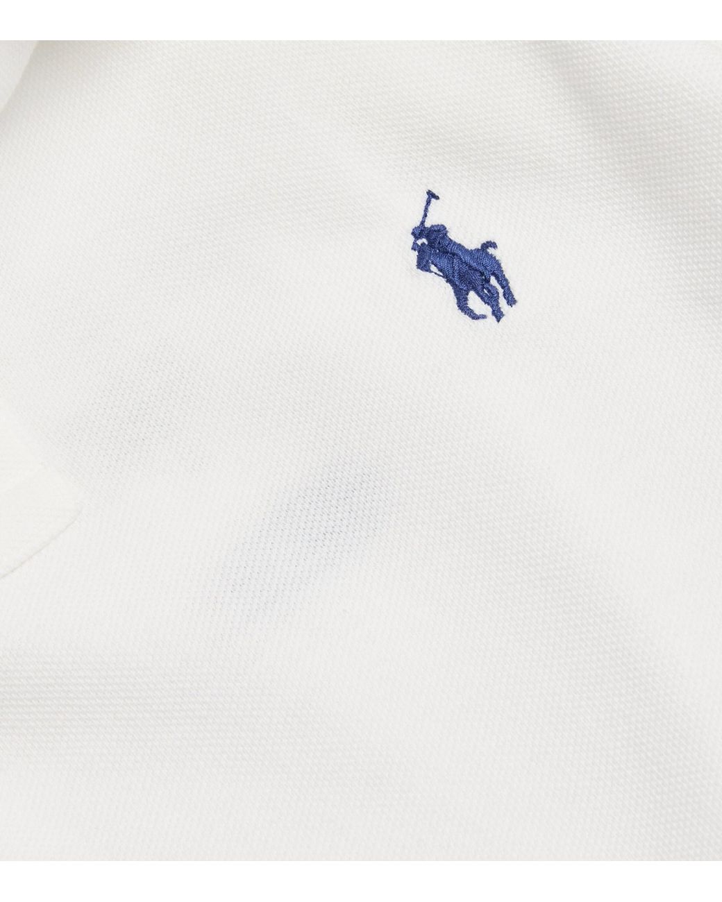 Polo Ralph Lauren White Cotton Mesh Custom-Fit Polo Shirt for men
