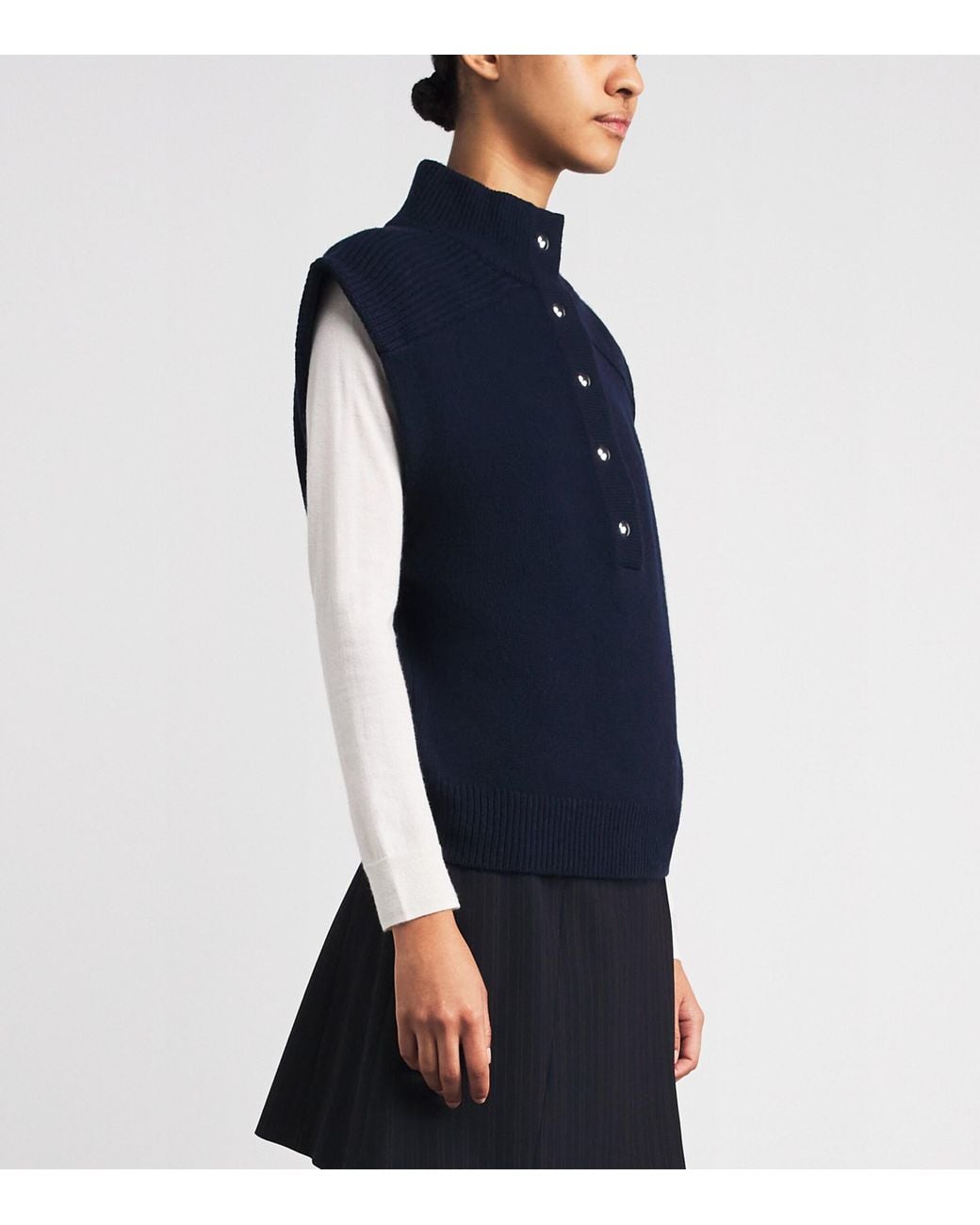 Claudie Pierlot Blue Wool Sweater Vest