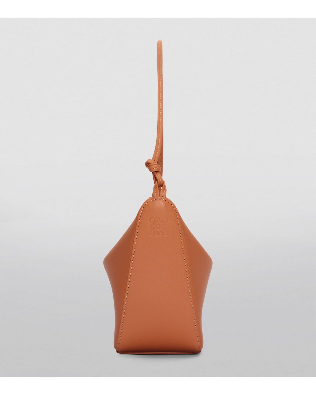 Loewe Brown Mini Leather Hammock Shoulder Bag