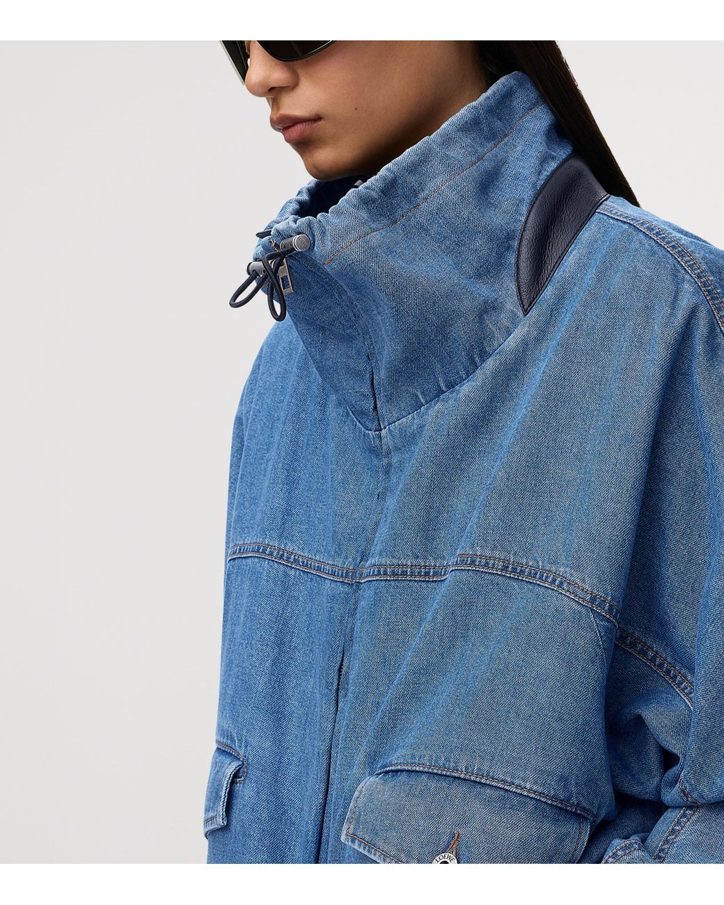Loewe Blue Denim Bomber Jacket