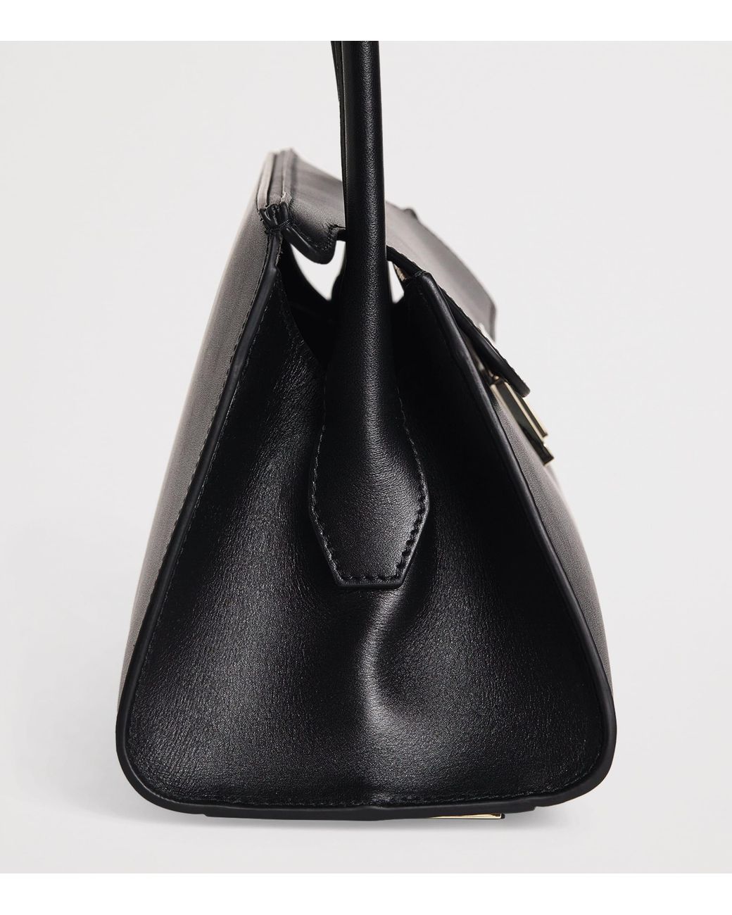 AMI Black Small Leather Mimi Shoulder Bag